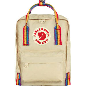 Fjallraven Kanken Rainbow Mini Light Oak-Rainbow Pattern