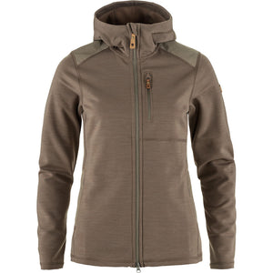 Fjallraven Women's Keb Fleece Hoodie Suede Brown