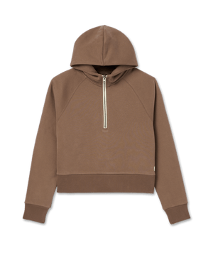 Vuori W Restore 1/2 Zip Hoodie SKB Smoke Blue