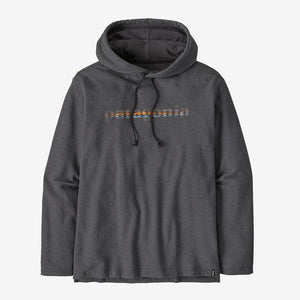 Patagonia M LW '73 Text Logo Wildrise Hoody INBK Ink Black