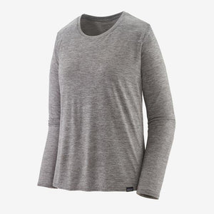 Patagonia W LS Cap Cool Daily Shirt FEA Feather Grey