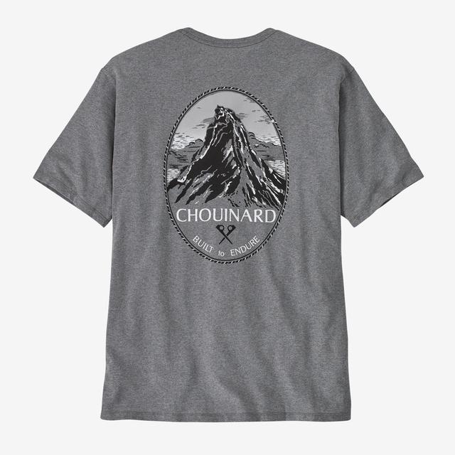Patagonia M Chouinard Crest Pocket Responsibili-Tee GLH Gravel Heather