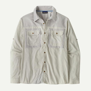 Patagonia Mens Long-Sleeved Self Guided Sun Shirt Crisp Grey