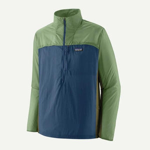Patagonia Mens Houdini Stash 1/2 Zip Pullover CLMB Clement Blue