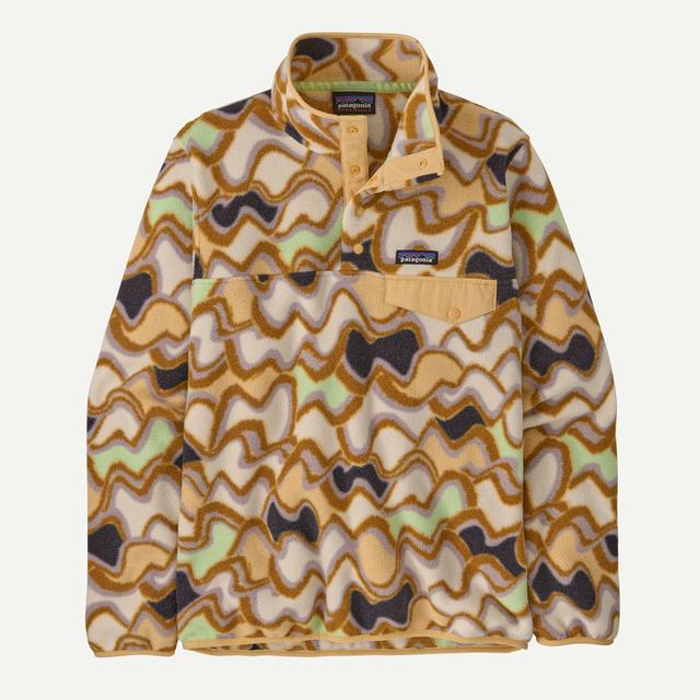 Patagonia Womens Lightweight Synchilla Snap-T Pullover Small Currents: Natural