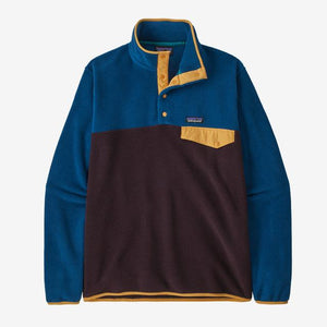 Patagonia Mens Lightweight Synchilla Snap-T Fleece Pullover Obsidian Plum