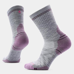 Smartwool Womens Hike Targeted Cushion Mid Crew 039 Light Gray