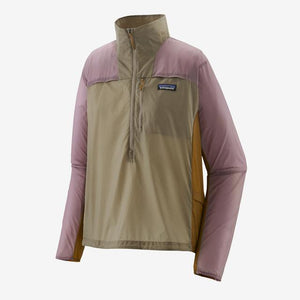 Patagonia Women's Houdini Stash 1/2-Zip Pullover SBDY Seabird Grey