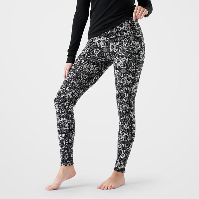 Smartwool Womens Classic Thermal Merino Base Layer Bottom P94 Black Deco Floral