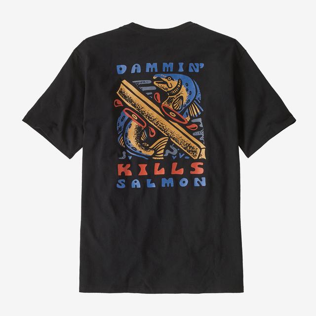 Patagonia M SS Take a Stand Responsibili-Tee DMBL Dammin' Kills: Black