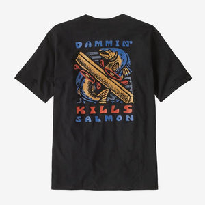 Patagonia M SS Take a Stand Responsibili-Tee DMBL Dammin' Kills: Black