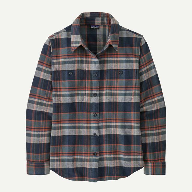 Patagonia Womens Fjord Flannel Shirt ADS Adventurer: Smolder Blue / M