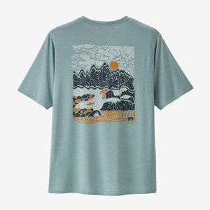 Patagonia Men's Capilene Cool Daily Graphic Shirt - Waters SDTX Seadaze: Thermal Blue X-Dye