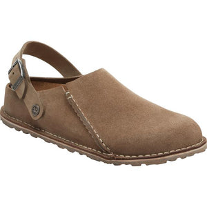 Birkenstock Lutry Premium Suede - Narrow Gray Taupe