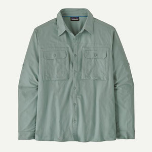 Patagonia Mens Long-Sleeved Self Guided Sun Shirt Thermal Blue