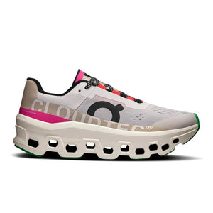 On Running Womens Cloudmonster Silver / Ivory