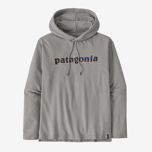 Patagonia Mens Lightweight 73 Text Logo Wildrise Hoody SGRY Salt Grey