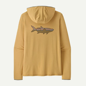 Patagonia Mens Tropic Comfort Natural Graphic Hoody FTBE Fitz Roy Tarpon: Beeswax Tan