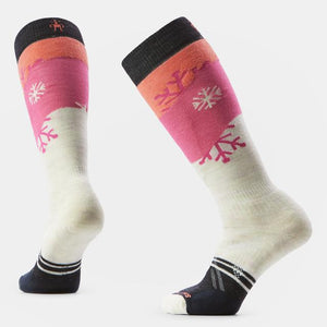 Smartwool Womens Ski Full Cushion Snowpocalypse Pattern Over The Calf Socks A81 oonbeam / M