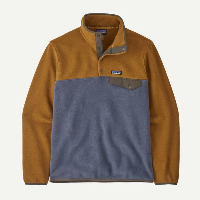 Patagonia Mens Lightweight Synchilla Snap-T Fleece Pullover Shelter Brown