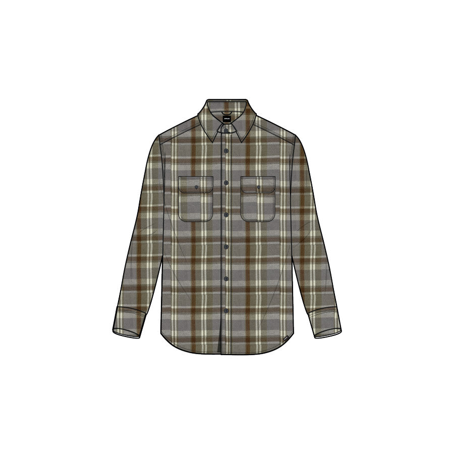 Prana Mens Westbrook Flannel Shirt 207 Cavern