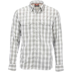 Simms Fishing Men's Big Sky Long Sleeve Fishing Shirt Rock Ridge Plaid