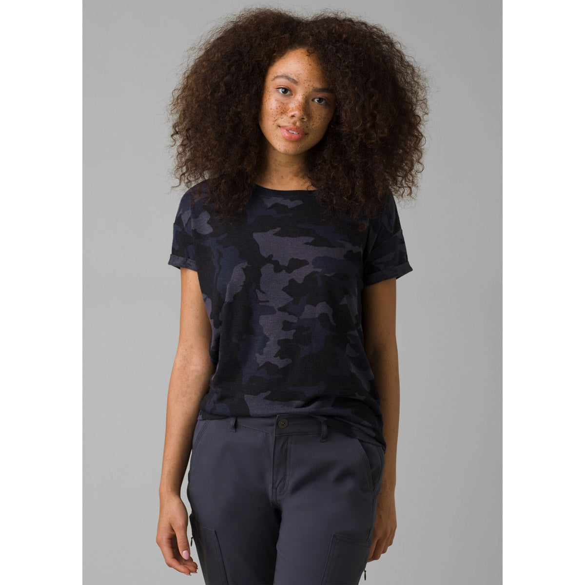 Prana Women's Cozy Up T-shirt Nautical Camo