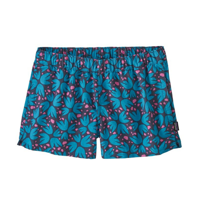 Patagonia Women's Barely Baggies Shorts Pollen Confetti: Dolomite Blue