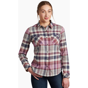 Kuhl Women's Tess Flannel Long Sleeve Deep Blush