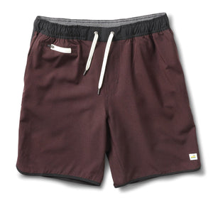 Vuori Men's Banks Short Oxblood inen Texture / L