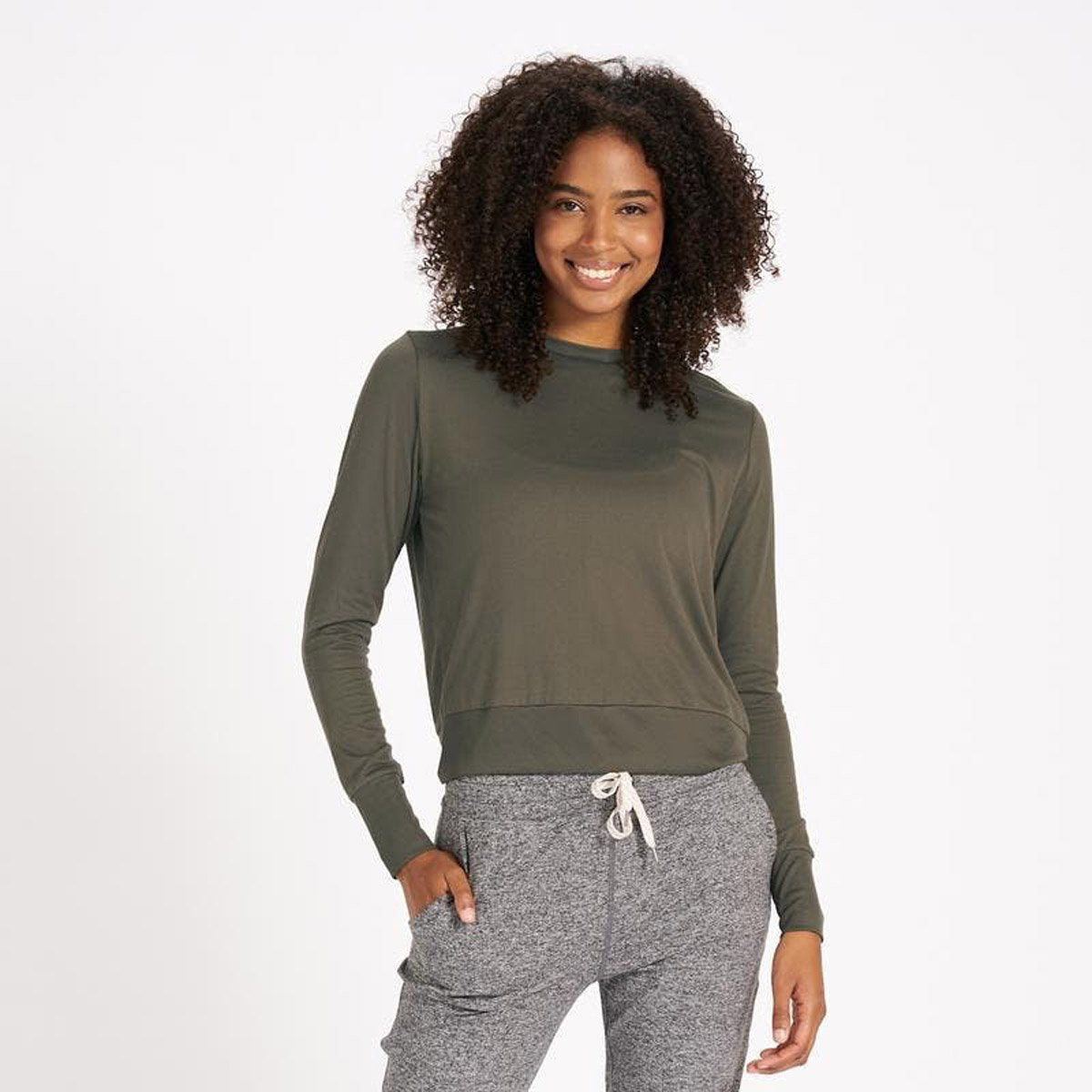 Vuori Women's Daydream Crew Oregano