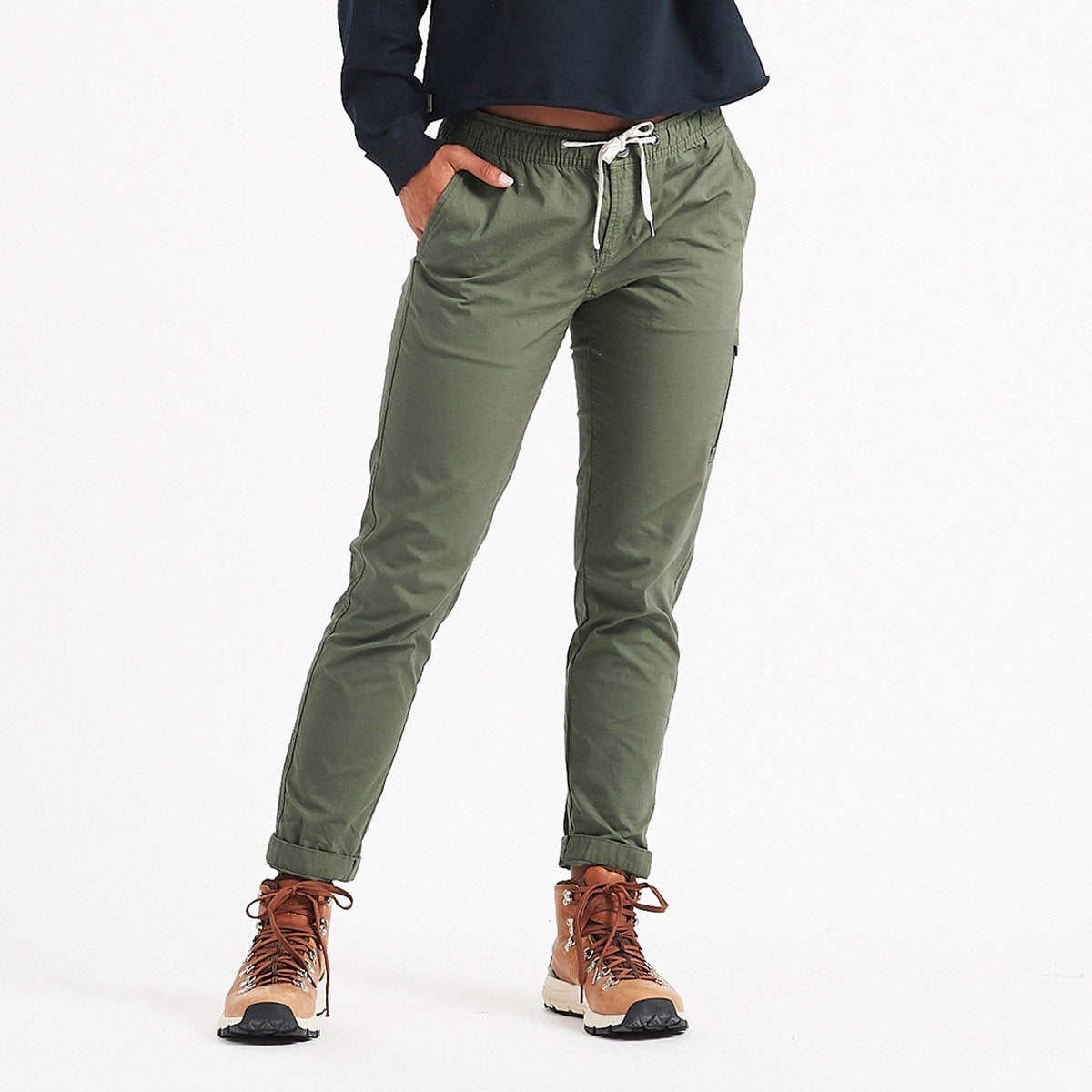 Vuori Women's Ripstop Climber Pant-VW401_Army