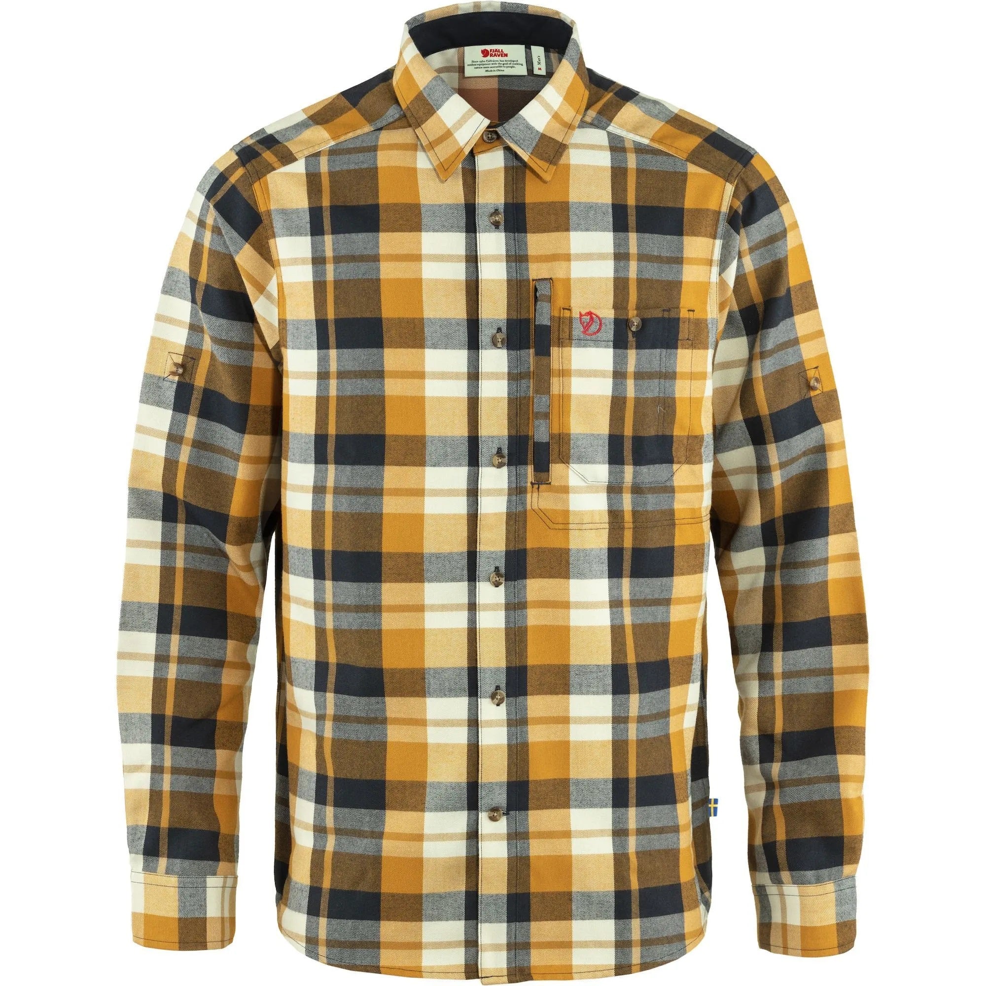 Fjallraven Men's Fjallglim Shirt Buckwheat Brown-Dark Navy