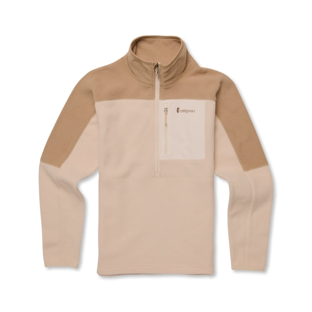 Cotopaxi Womens Abrazo Half-Zip Fleece Jacket KHKIC Khaki and Cream