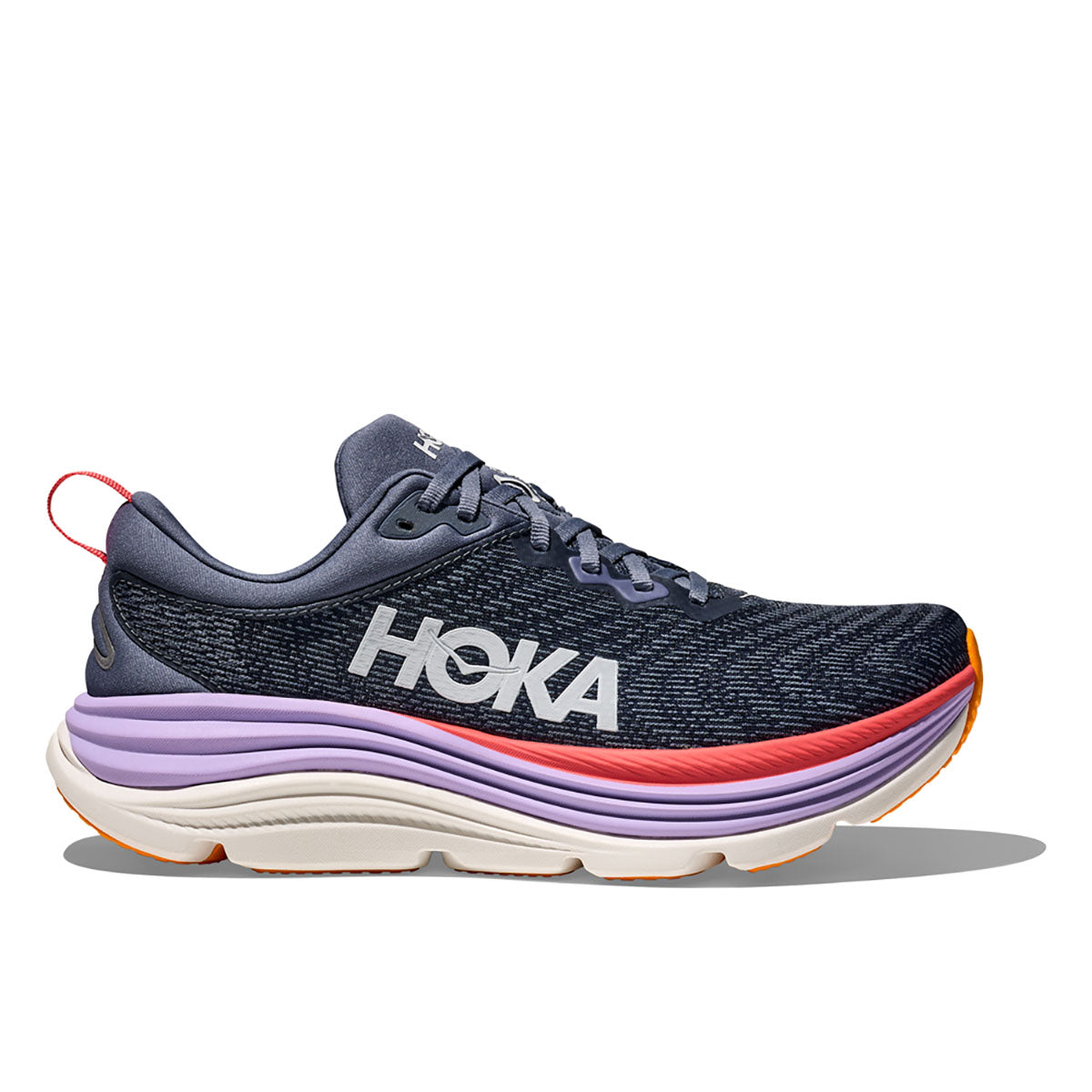 Hoka Womens Gaviota 5 Anchor / Grapefruit