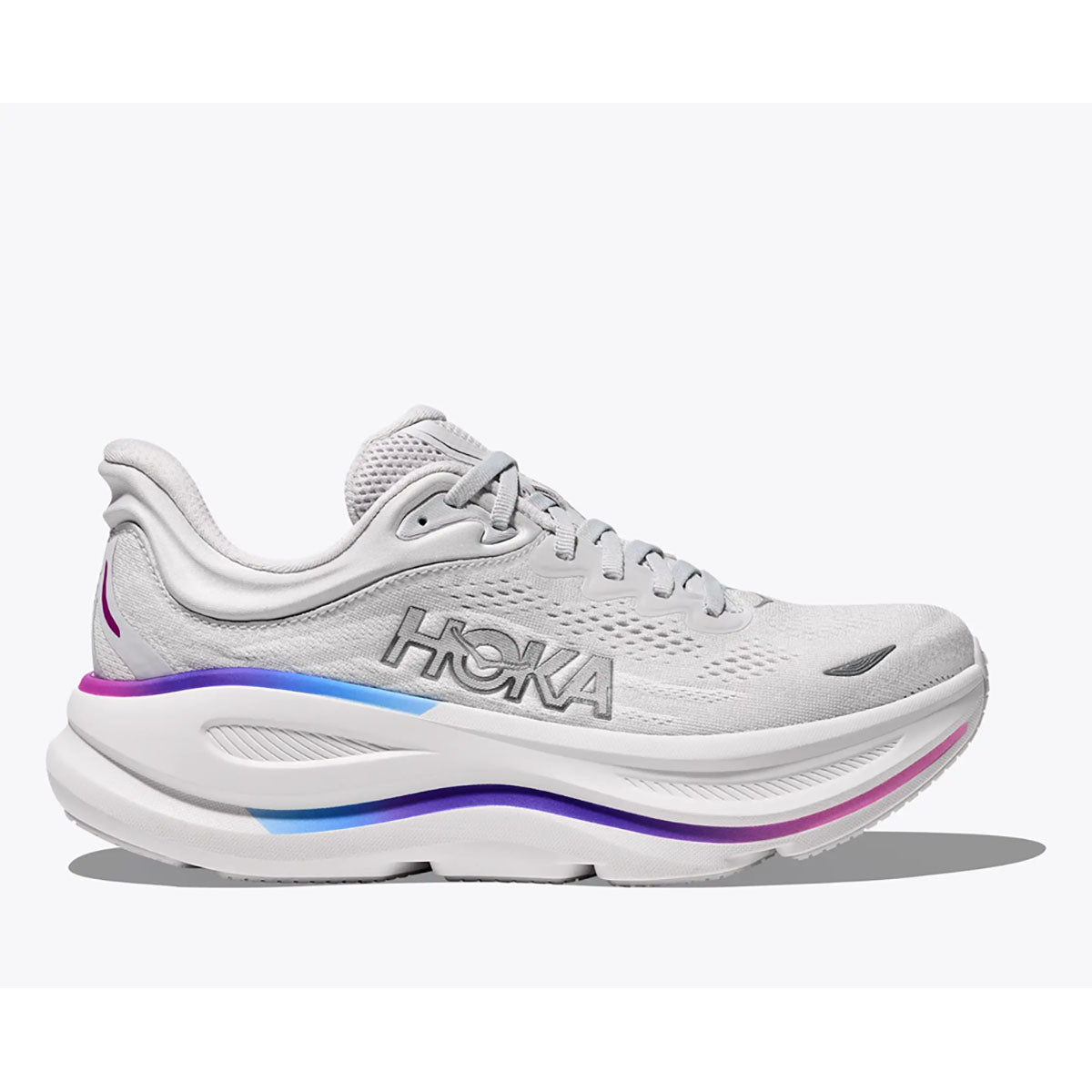 Hoka Womens Bondi 9 Cosmic Grey / White