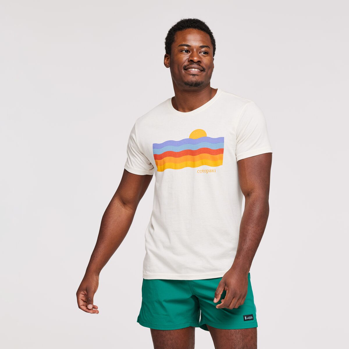 Cotopaxi Men's Disco Wave T-Shirt Bone