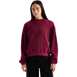 The North Face Womens Chabot 2.0 Mock-Neck Burgundy Crush