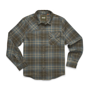 Howler Brothers Mens Harkers Flannel Shirt Kempton Plaid : Beluga