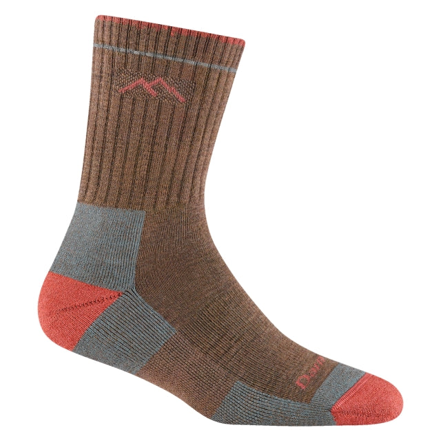 Darn Tough Womens Hiker Micro Crew Midweight With Cushion D030 Bark