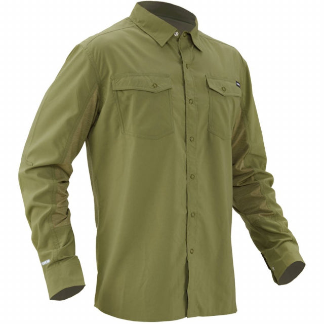 NRS M LS Guide Shirt Herb