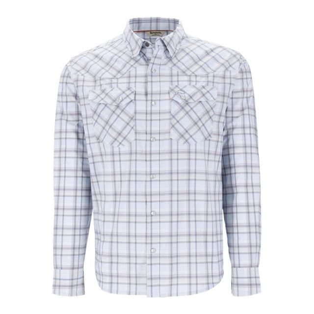 Simms Fishing Mens Brackett Long Sleeve Shirt 1302 Bimini Brackett