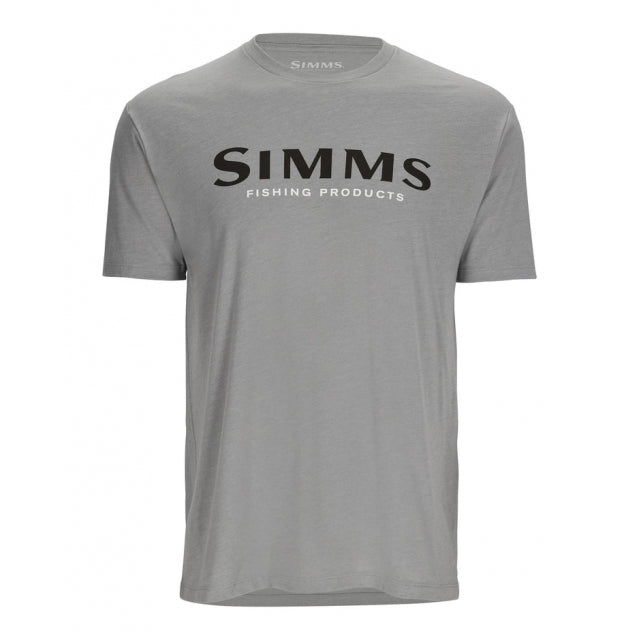 Simms Fishing Mens Simms Logo T-Shirt 1181 Cinder Heather