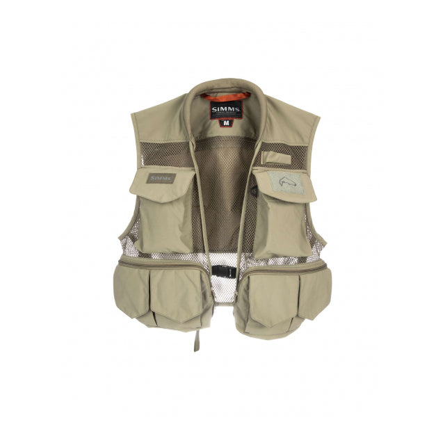 Simms Fishing Mens Tributary Fishing Vest 276 Tan