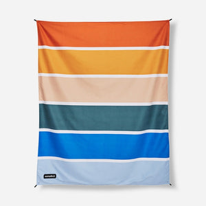 Nomadix Festival Blanket: Tie-dye Black And White Stripes Retro