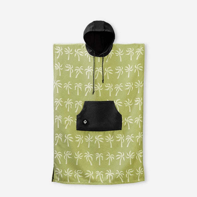 Nomadix Changing Poncho: Wave Blue Breezy Palms Olive
