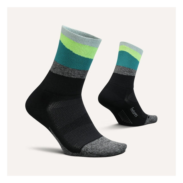 Feetures! Elite Light Cushion Mini Crew 5586 Ascent Green