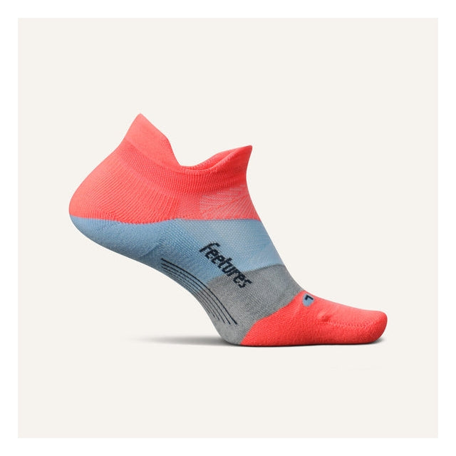 Feetures! Elite Light Cushion No Show Tab Socks 634 Climb Coral