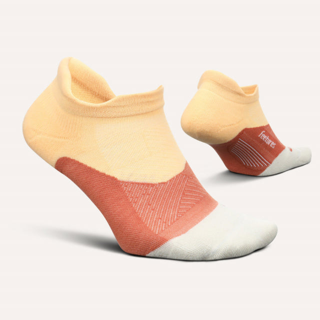 Feetures! Elite Max Cushion No Show Tab Electric Peach
