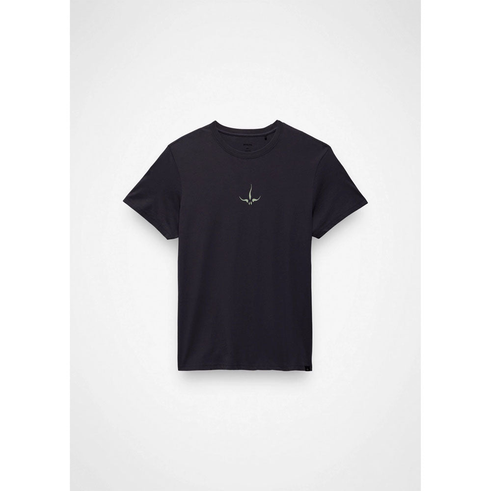 Prana Mens Heritage Graphic Short Sleeve Tee Shadow ogo / L